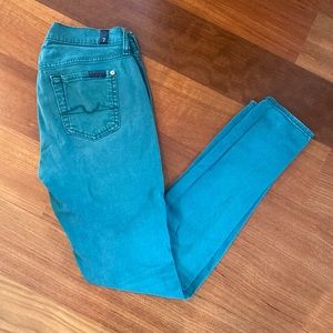 Green 7 for all mankind jeans